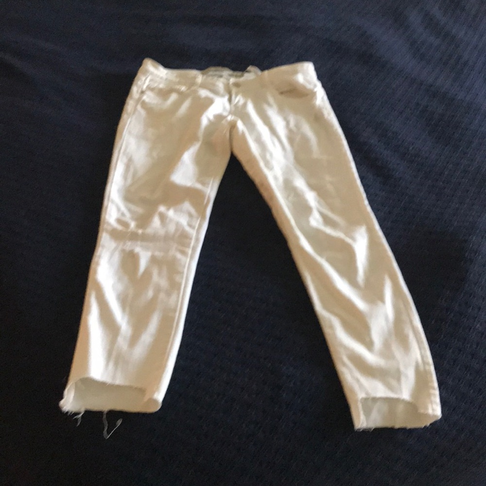 White zara ankle skinner jeans